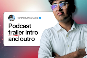 edit a cinematic podcast trailer for youtube