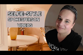 create selfie style spokesperson videos for tiktok or reels