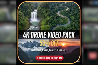 sell 99 nature drone video pack