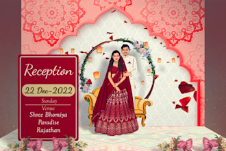create a unique popup wedding invitation video