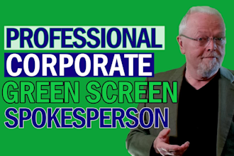 be your green screen video english male spokesperson model