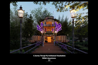 create photorealistic house exterior architectural 3d renderings