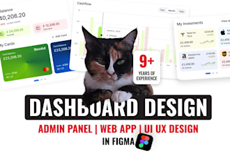 design saas dashboard and web app UI UX in figma