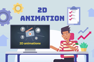 create engaging 2d animated explainer video or 2d animation