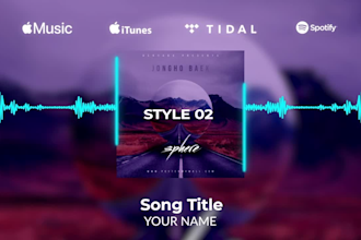 make clean audio spectrum or music visualizer