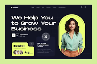 build a professional personal blog business resume website