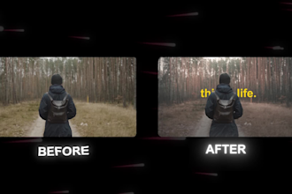 edit professional videos for youtube, instagram and tiktok