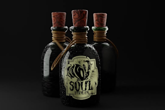 3d wine animation 3d wine bottle model 3d wine render 3d beverage animation