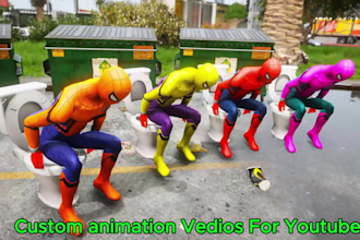 create gta v spiderman vs avengers funny animation
