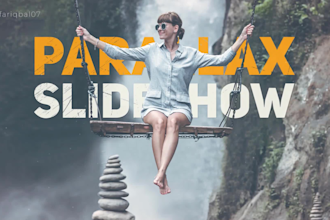 create 3d parallax photo slideshow video from your still picture