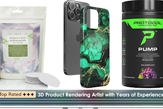 create photorealistic 3d product rendering for amazon and marketing