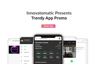 design trendy app promo video