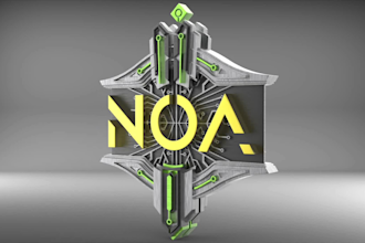 create or convert 2d logo to 3d, 3d spinning animation, gif, stl file