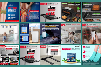 design amazon listing images or product infographic images