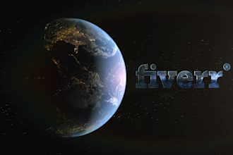 make amazing space logo intro in full hd