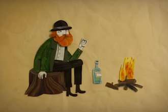 create stop motion animation video with paper cutout, 2d animation, music video