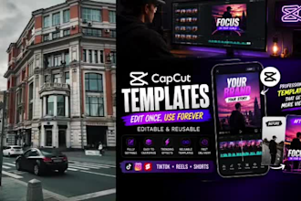 create editable and reusable capcut templates, capcut video editing reels video