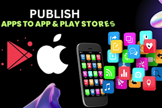 do app publishing or app launching on google play store and apple app store