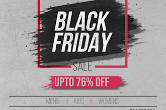 black friday sale halloween cyber monday video post or any custom design