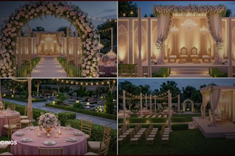 design custom wedding venue layouts and 3d visualizations