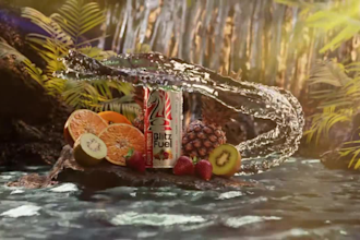 render 3d liquid animation fluid simulation 3d product flow animation