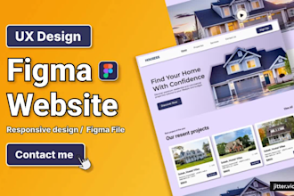 do figma website, UI UX, and figma design for you