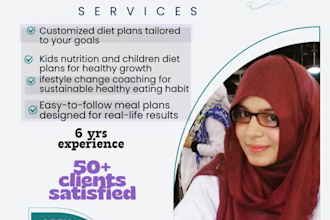 be your nutrition, health and fitness coach for weight loss