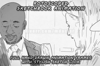 make a pencil sketch style rotoscoped video