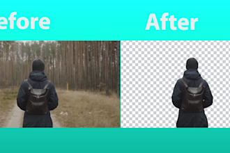 do rotoscoping, remove people from video and green screen