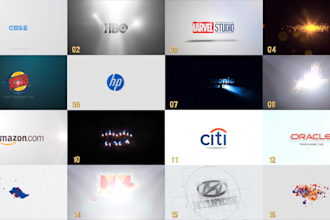 create amazing logo reveal intro animation video