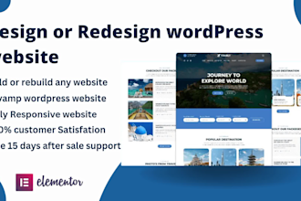 build or rebuild wordpress website, revamp wordpress website, redesign website