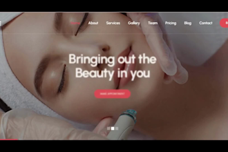 design spa website beauty hair salon nail salon yoga website using godaddy