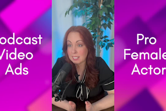 be your female ugc podcast video ads spokesperson