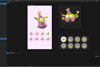 create character mascot rive, lottie animations web and app