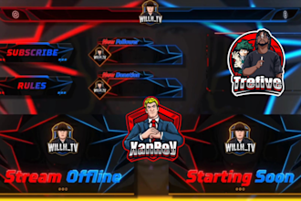 design twitch overlay, stream overlay, animated twitch overlay twitch logo alert