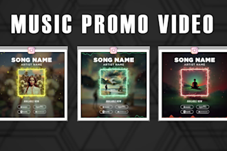 create a stunning music promo video for your music