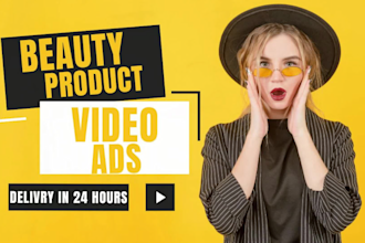 create makeup and beauty product video ads for social media