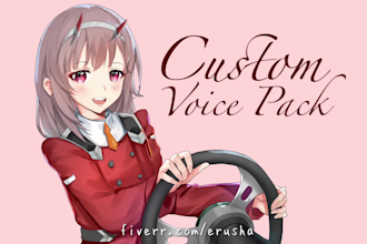 record anime voices for your brand, producer tag and more