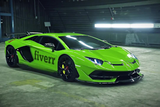 add your logo on a real lamborghini video