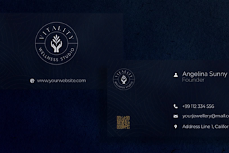 design professional, luxurious and modern business card