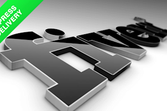 create this 3d logo animation intro video within 24 hours