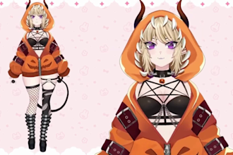 create and rig a live2d vtuber model for streaming