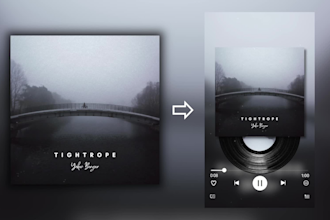 make a spotify canvas vinyl from your album cover art