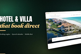 build vacation rental website with direct hotel booking