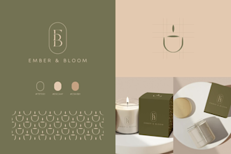 do timeless luxury fancy logo, candle, cosmetics and fashion