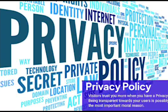 write website privacy policy, terms of use, terms and conditions and disclaimer