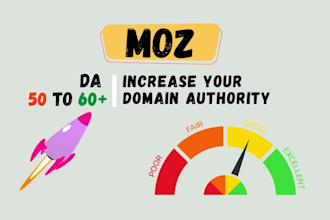 moz da 50 plus guaranteed  increase moz domain authority safe ways