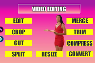 edit, crop, split, merge, cut, compress, and convert videos