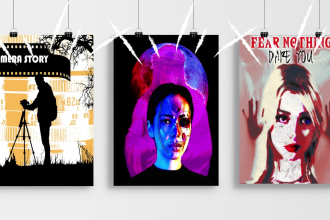 design an attractive unique fantasy poster for your movie or tv series or show