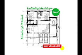 create 2d plan with scale